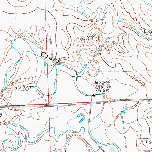 Topographic Map of Bull Springs Coulee, MT