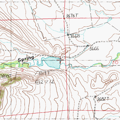 Topographic Map of Buck Creek, MT