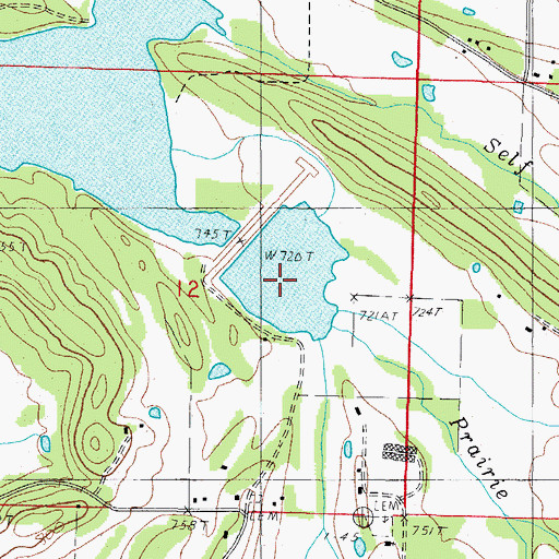 Topographic Map of Poteau River Watershed Site Four Dam, AR
