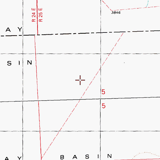 Topographic Map of Hay Basin, MT
