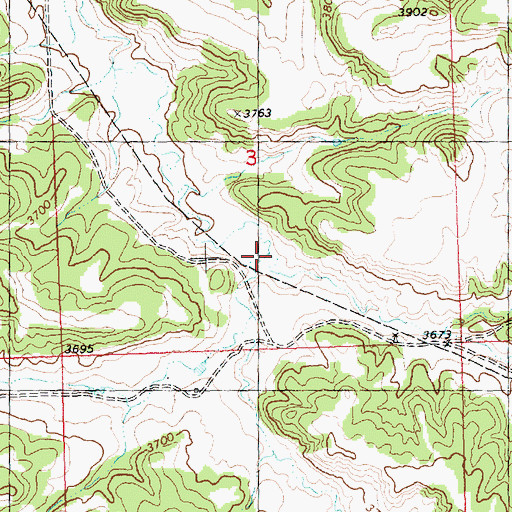 Topographic Map of Fulcher Creek, MT