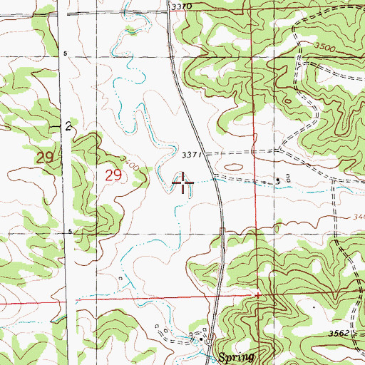 Topographic Map of Hay Coulee, MT