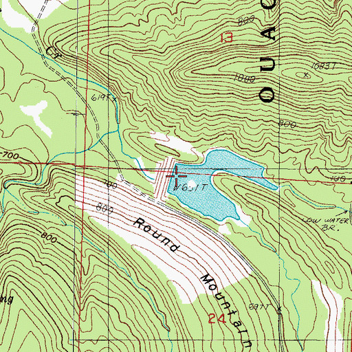 Topographic Map of Poteau River Watershed Site 16 Dam, AR