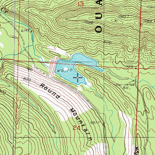 Topographic Map of Poteau River Watershed Site 16 Lake, AR