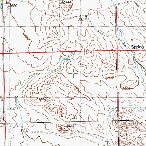 Topographic Map of Dalberg Reservoir, MT