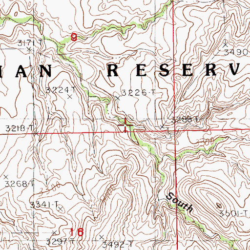 Topographic Map of South Fork Gorman Creek, MT