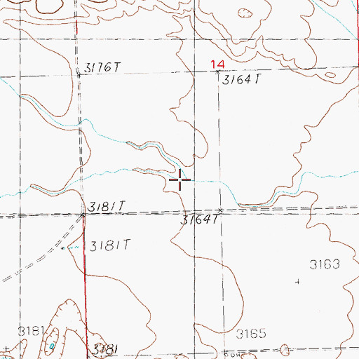 Topographic Map of Murphy Coulee, MT