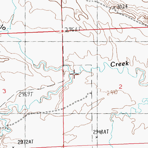 Topographic Map of Dry Creek, MT