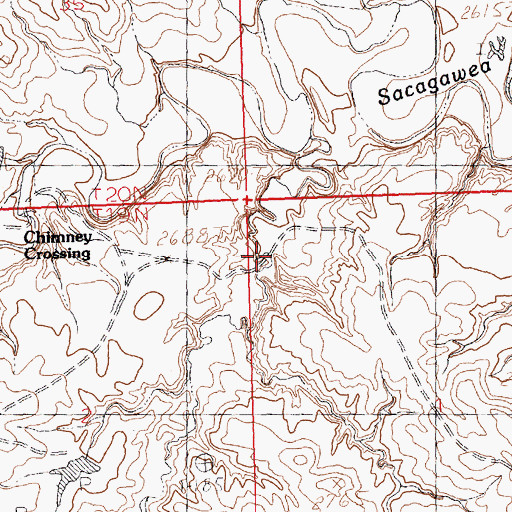Topographic Map of Rasmussen Coulee, MT