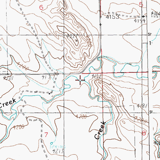 Topographic Map of Jim Creek, MT