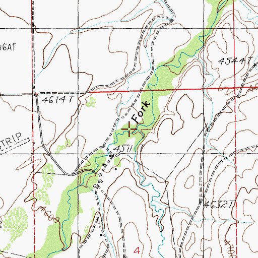 Topographic Map of Spring Creek, MT