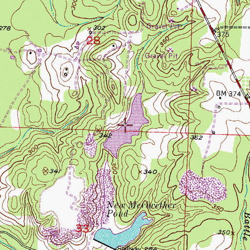 Topographic Map of Buehler Herndon Lake Number Two, AR