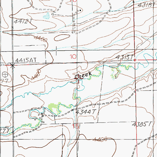Topographic Map of McVey Creek, MT