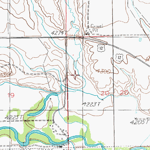 Topographic Map of Dresback Coulee, MT