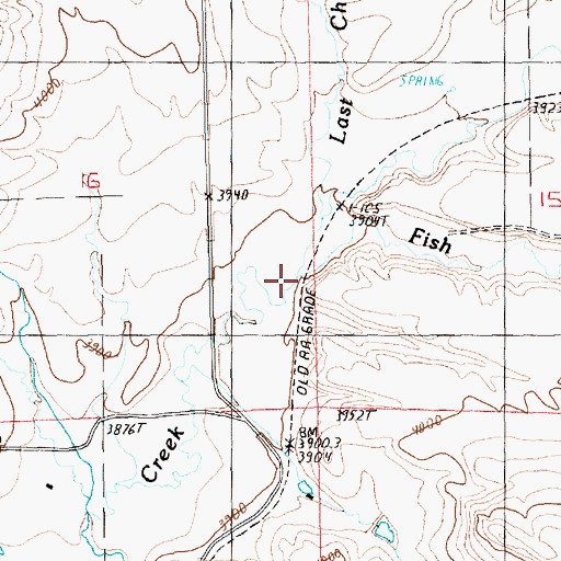 Topographic Map of Fish Creek, MT