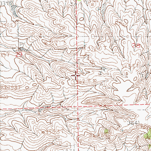 Topographic Map of Cottonwood Spring, MT
