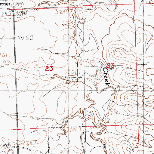 Topographic Map of Sig Larson Coulee, MT