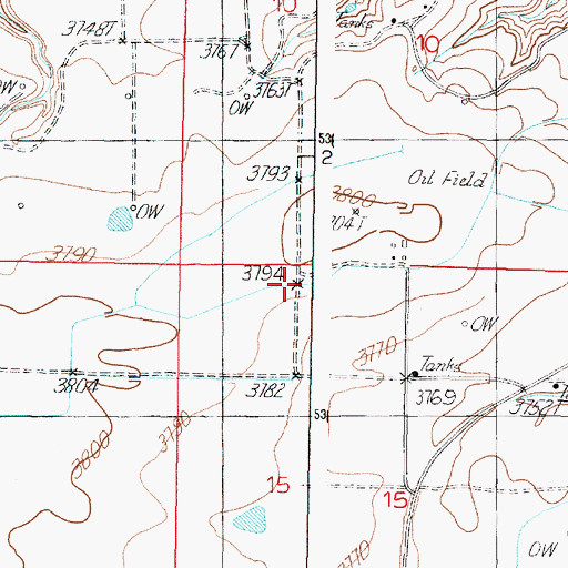 Topographic Map of N Canal, MT