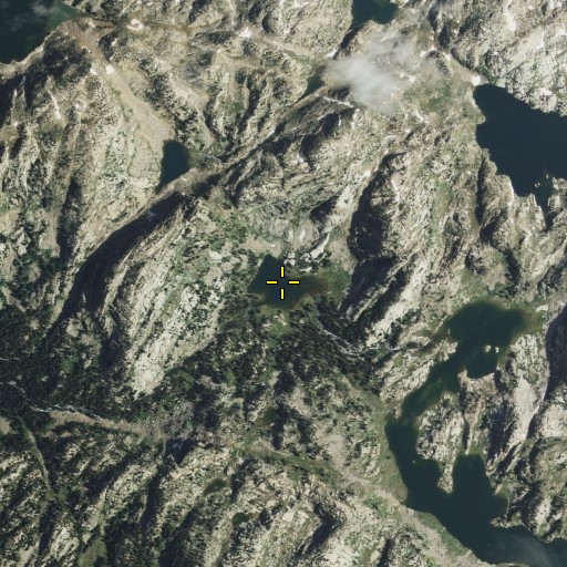 Aerial/Satellite Image of Wand Lake, MT