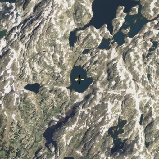 Aerial/Satellite Image of Lone Elk Lake, MT