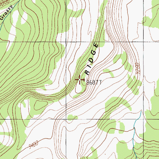 Topographic Map of Anderson Ridge, MT