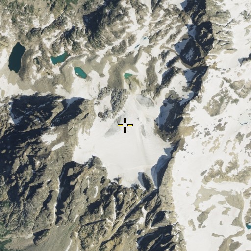 Aerial/Satellite Image of Wolf Glacier, MT