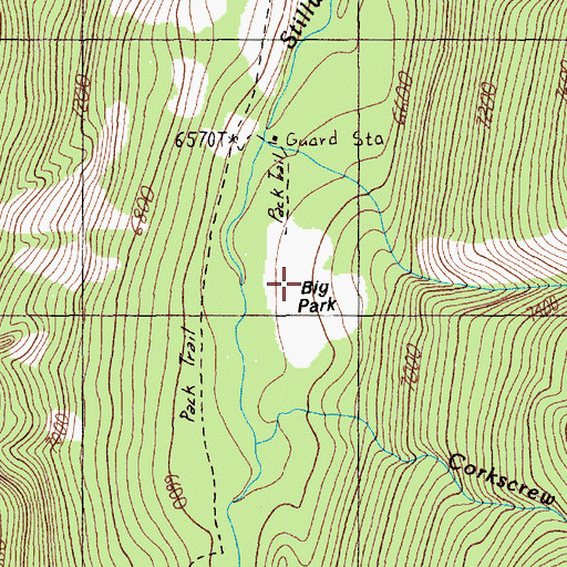 Topographic Map of Big Park, MT