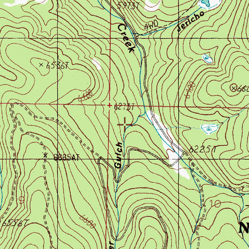 Topographic Map of Clemmer Gulch, MT