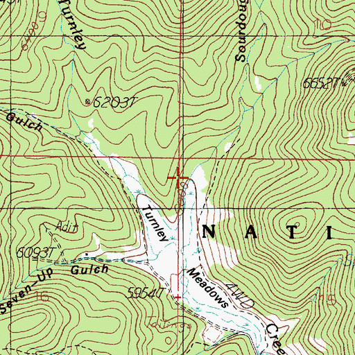Topographic Map of Greyback Gulch, MT