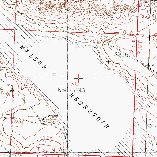 Topographic Map of Lone Tree Lake (historical), MT