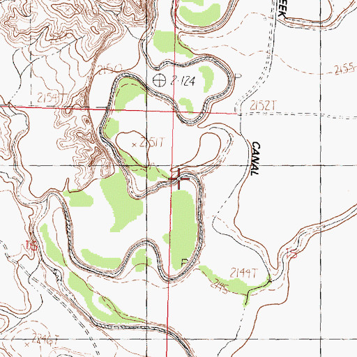 Topographic Map of Cash Creek, MT