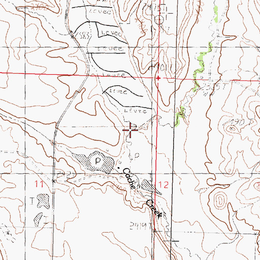 Topographic Map of East Fork Cash Creek, MT