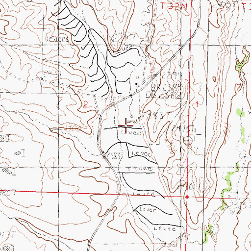 Topographic Map of West Fork Cash Creek, MT