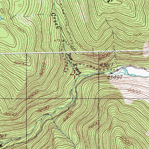 Topographic Map of Irvs Creek, MT