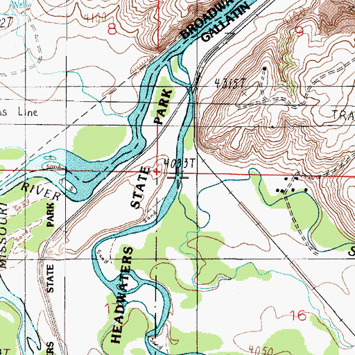 Topographic Map of Spring Creek, MT