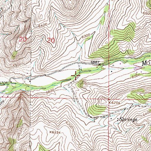 Topographic Map of Eclipse Creek, MT