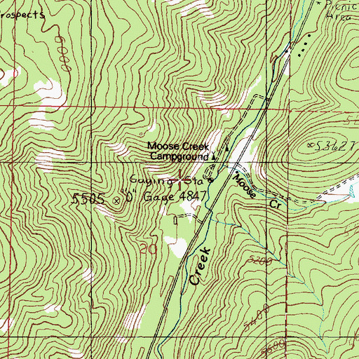 Topographic Map of Boy Scout Camp, MT