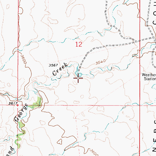 Topographic Map of A and A Fey Dam, MT