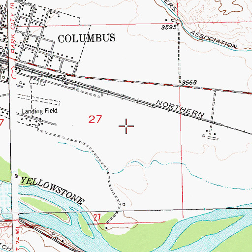 Topographic Map of Woltermann Memorial Airport, MT