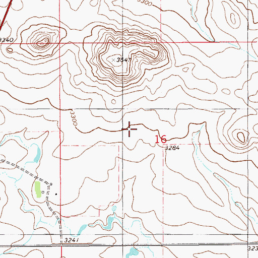 Topographic Map of Sikorski Ranch Airport, MT