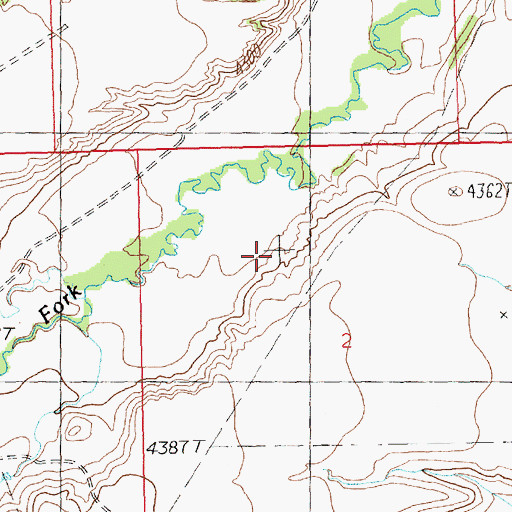 Topographic Map of N Bar Ranch Airport, MT
