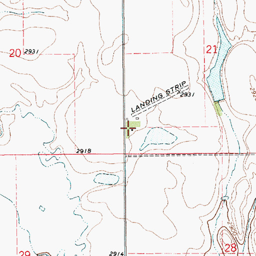 Topographic Map of Lincolns Field, MT