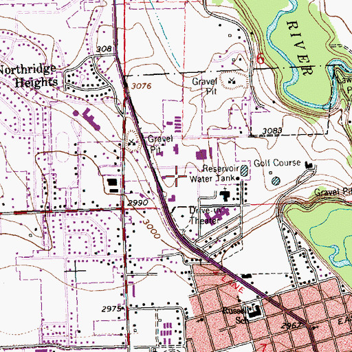 Topographic Map of Kalispell Regional Hospital Heliport, MT