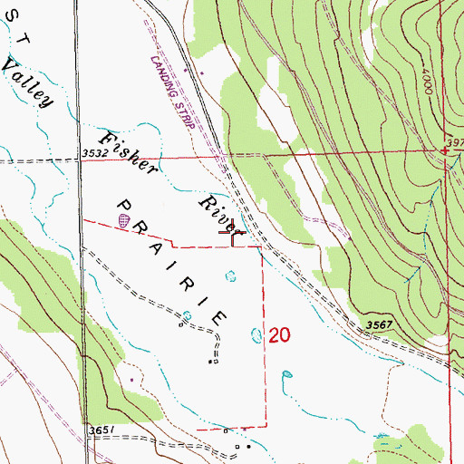 Topographic Map of Carson Field, MT