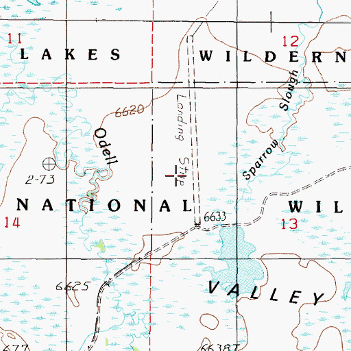 Topographic Map of Lakeview Airport (historical), MT