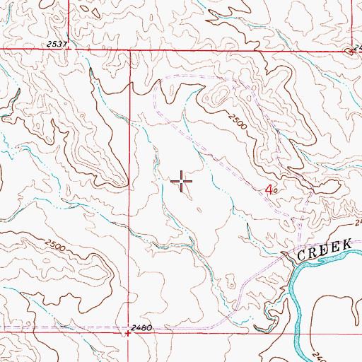 Topographic Map of Sunday Creek Airpark, MT