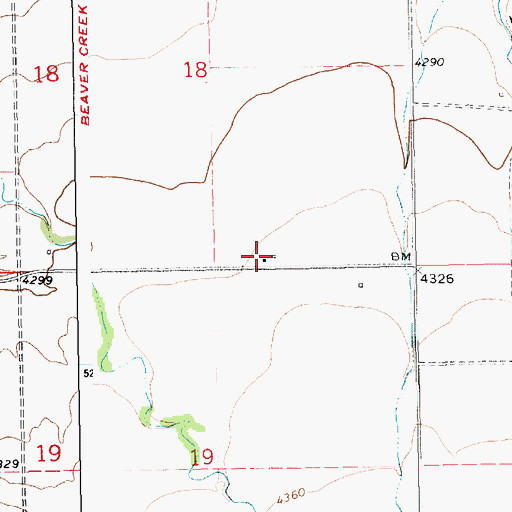 Topographic Map of Beacon Star Antique Airfield (historical), MT