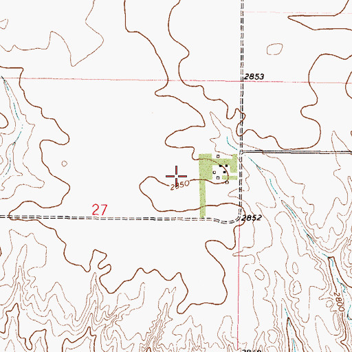 Topographic Map of Oglesby Farms Inc Airport, MT