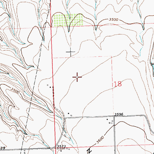 Topographic Map of Ckye Field, MT