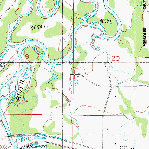 Topographic Map of Hasskamp Airport, MT
